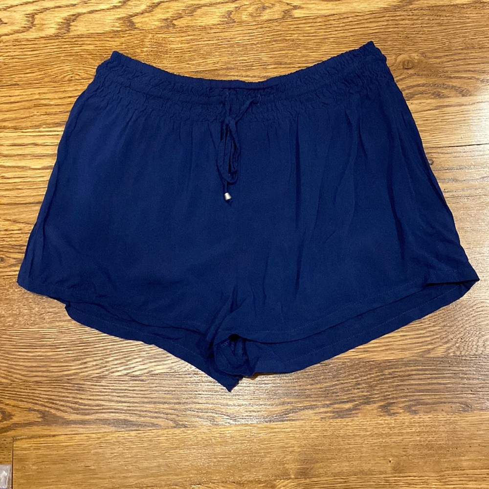 Blue Flowy Shorts